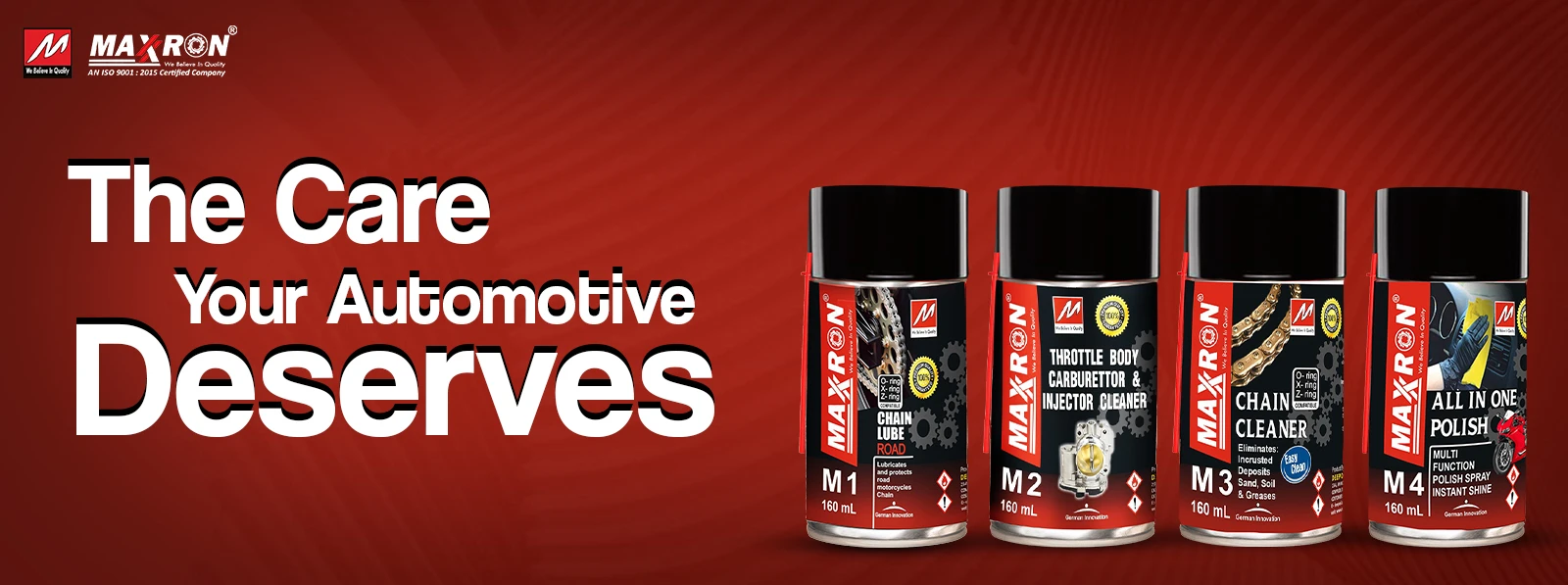 Maxxron Auto care product banner